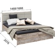 Купить Кровать двуспальная 1,6 м "Соната" в Бердске - 7