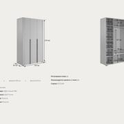 Купить Шкаф трехдверный (штанга, полки) "Катрин" 105.01 в Бердске - 3
